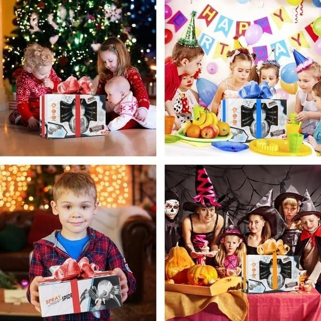 Remote Control Spider, Realistic Robot Spider with Spray/Lights/Music Effect, Kids Wireless Remote Control Toy, Gifts for 8 9 10 11 12 Year