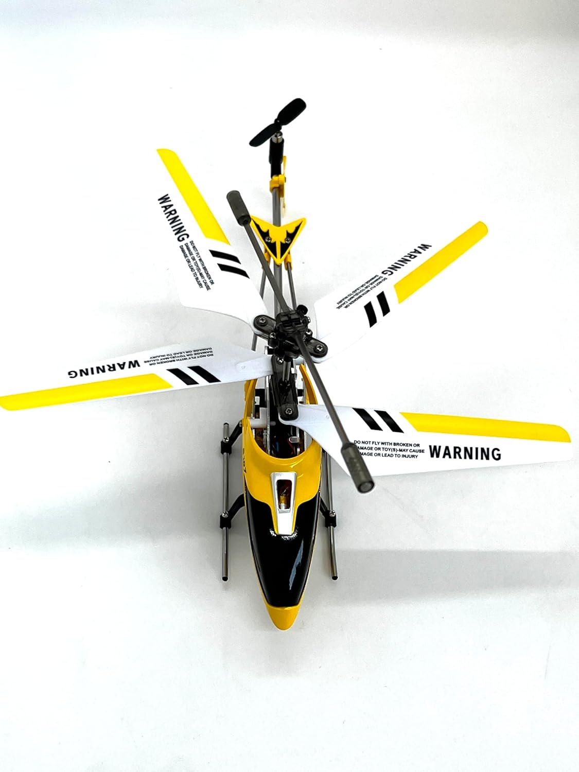 RC Mini Helicopter (Yellow) Metal Helicopter Adjustable Trim Control for Boys & Girls