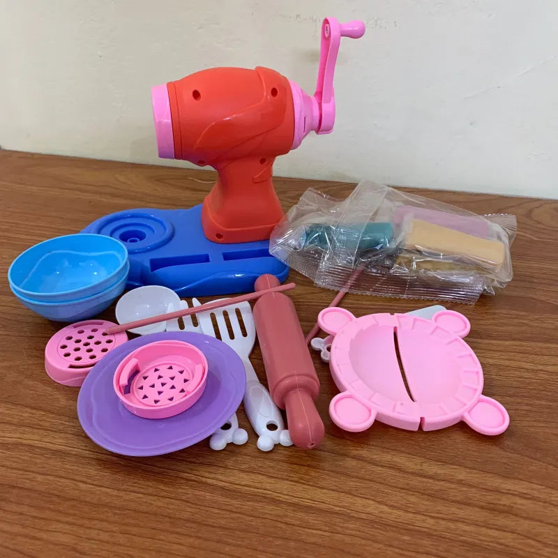 Set Play Dough Color Clay Noodles Maker Machine Set