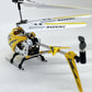 RC Mini Helicopter (Yellow) Metal Helicopter Adjustable Trim Control for Boys & Girls