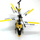 RC Mini Helicopter (Yellow) Metal Helicopter Adjustable Trim Control for Boys & Girls