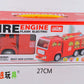 Hobnot®Children's Toy Bus fire Truck Model Sound Light Simulation car fire Alarm Train.
