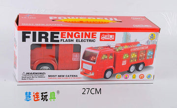 Hobnot®Children's Toy Bus fire Truck Model Sound Light Simulation car fire Alarm Train.