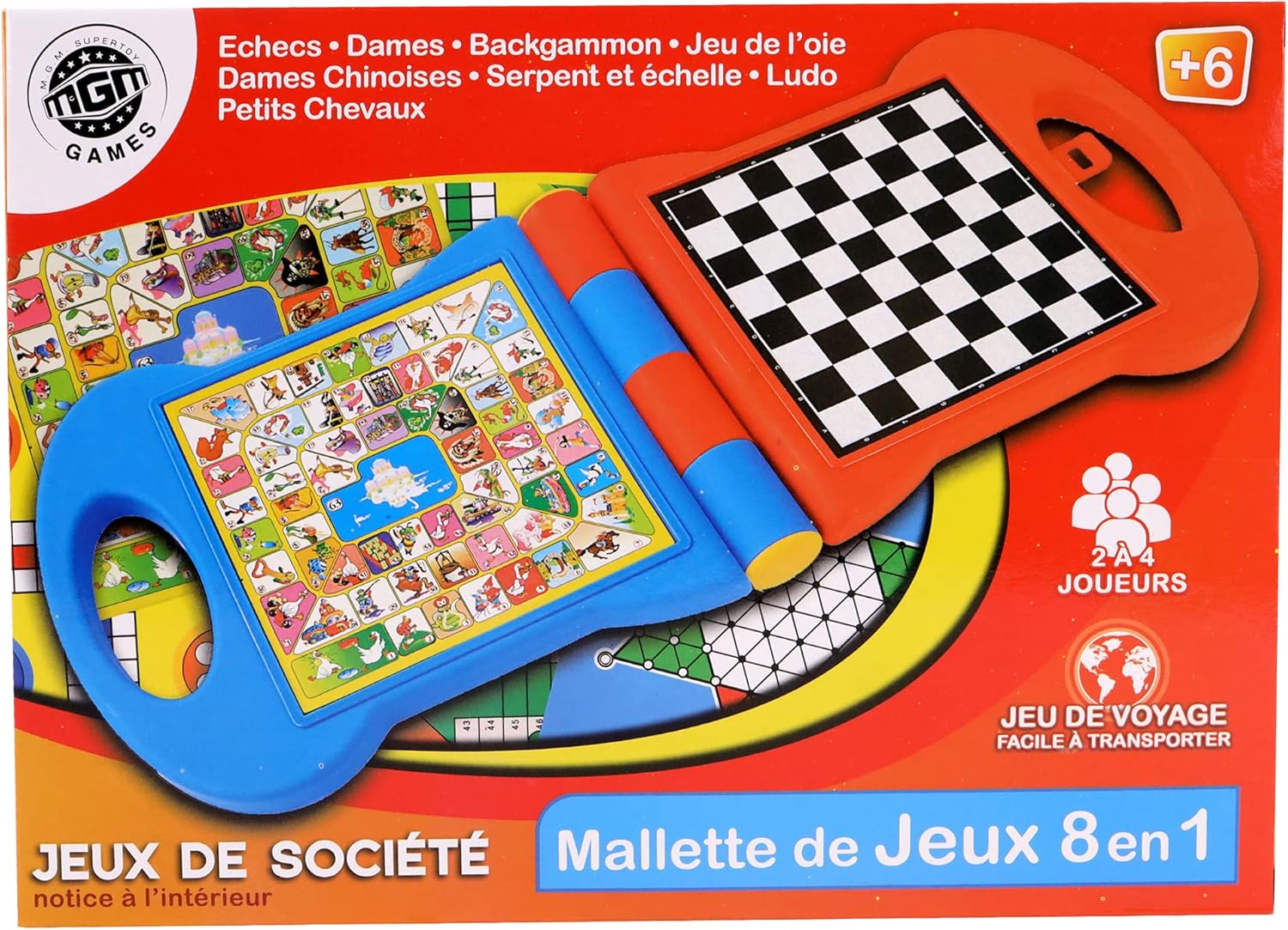 8-in-1 Travel Board Game Set – Ludo, Chess, Checkers &amp; More | Portable Family Fun