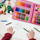 42 PCS | 68 PCS | 86 PCS Coloring Kit for Kids Multifunctional Art Set Drawing Kit with Pencils, Crayons, Markers And Paints - Best Coloring and Painting Set for Children - Perfect Gift for Boys and Girls