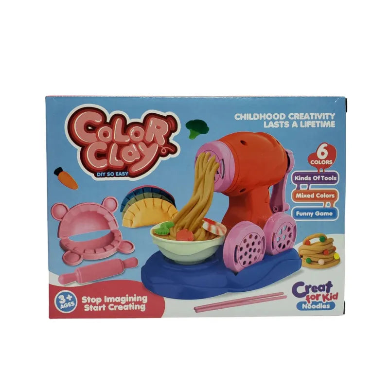 Set Play Dough Color Clay Noodles Maker Machine Set
