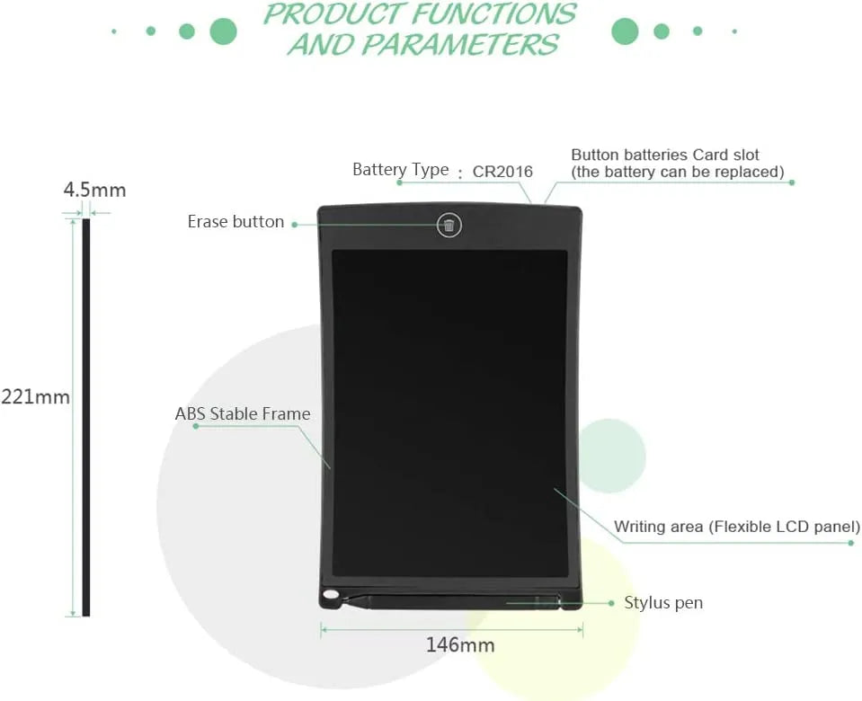 ✍️ LCD Writing Tablet – Colorful Electronic Pad for Kids